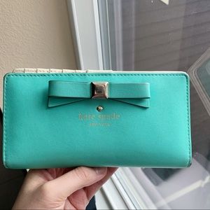 Kate Spade Holly Street Stacy Tiffany Blue Wallet